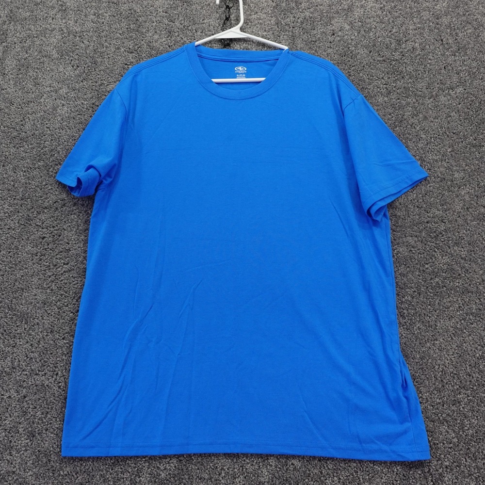 Athletic Works T Shirt Mens Extra Large Blue Short Sleeve Solid Activewear Tee